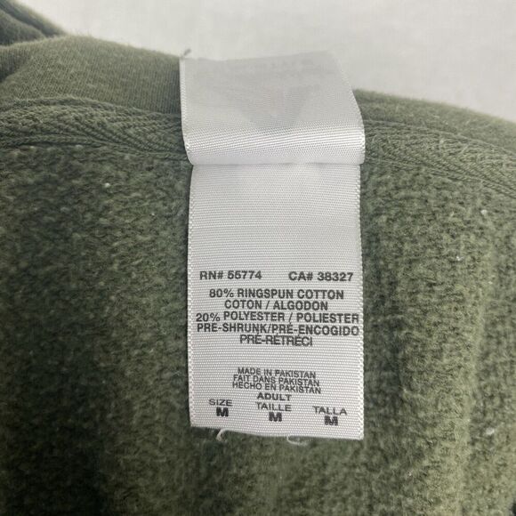 Classic By Style Skull Graphic Sweater Adult Medium Green Hoodie Sweatshirt - Picture 10 of 11